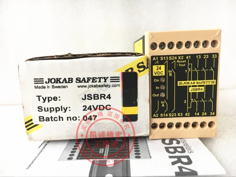 

2025.4Оригинальное реле безопасности JOKAB SAFETY JSBR4 JSBR4 24 В постоянного тока
