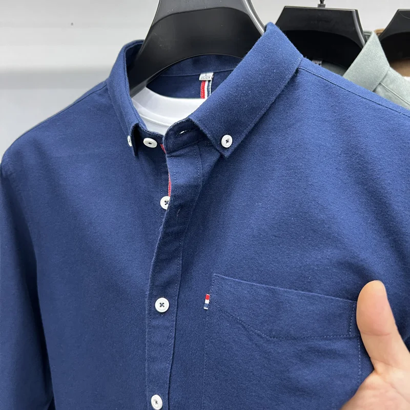 Мужская классическая рубашка из хлопка