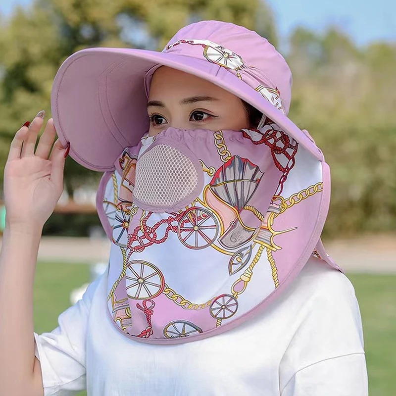 Женская шляпа для сбора чая Солнцезащитная шаль лица и шеи уличная с защитой от