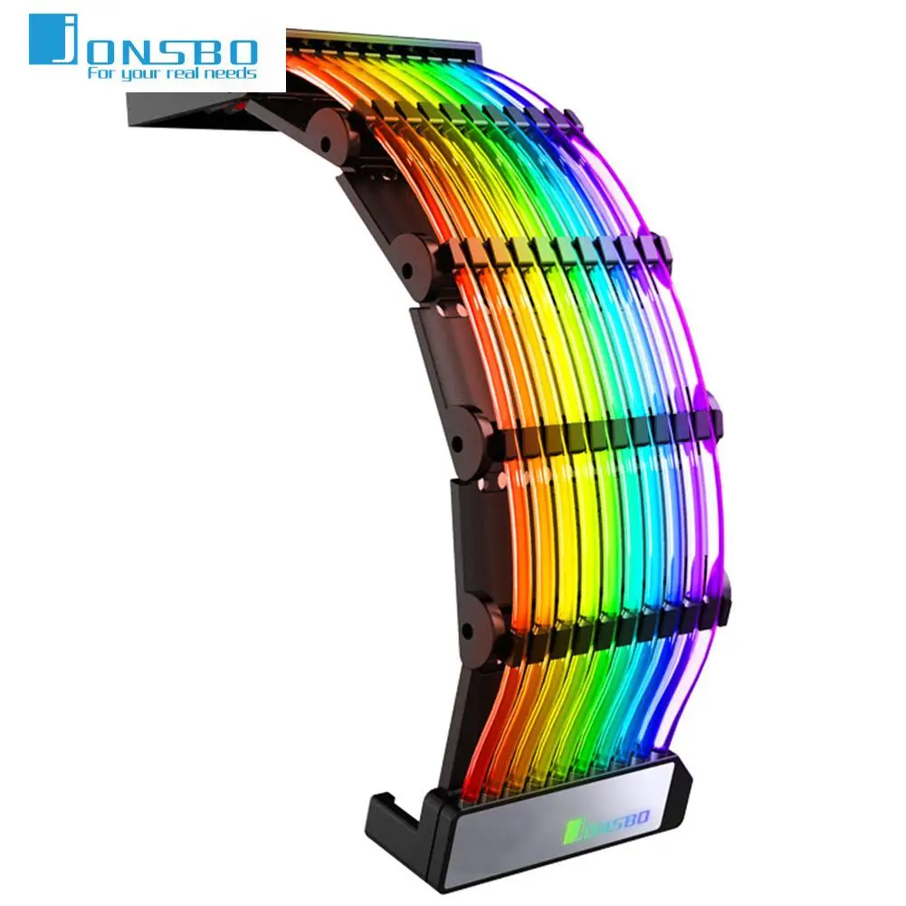 

JONSBO 24Pin Motherboard ARGB Power Cable Main Board Manual Control Rainbow Streamer Lighting 5V ARGB AURA SYNC Cord Wire