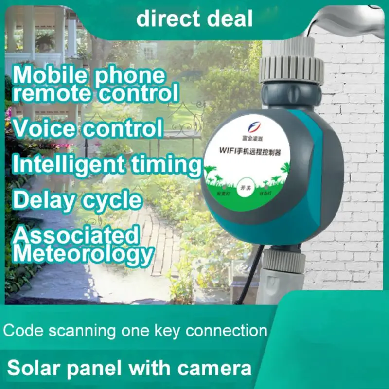 

Tuya WIFI Automatic Garden Water Timer Mobile Phone Remote Controller Smart Life Watering Automatic Irrigation System For Lawn