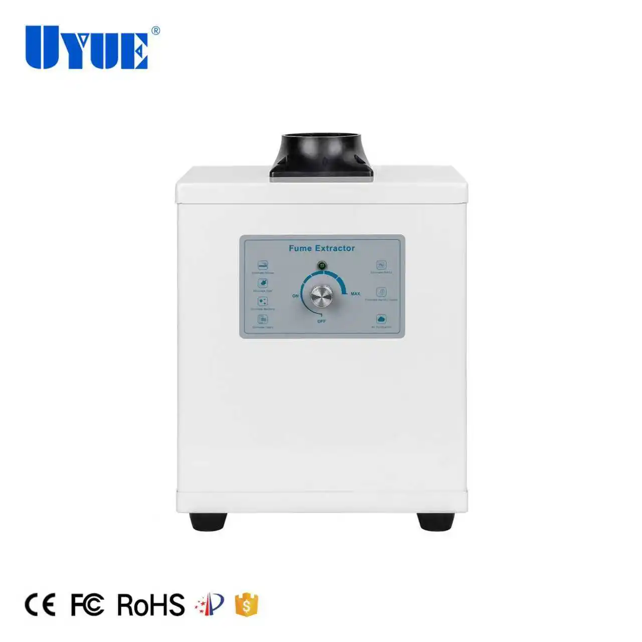 Фото UYUE JH150 Дымоуловитель для паяльной станции, очиститель воздуха для бессвинцовой микро-ремонтной мастерской, фильтрация воздуха №3