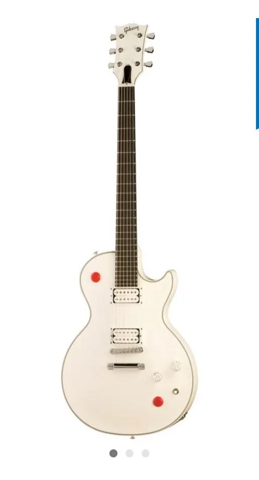 Белая электрогитара с 6 струнами на заказ |