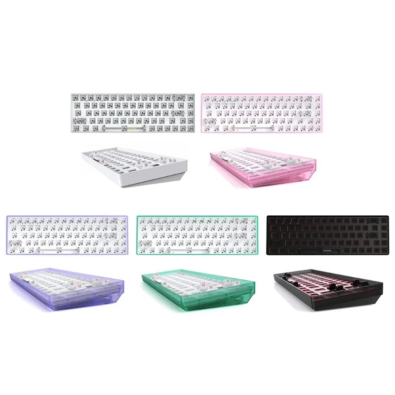 CIY 68-65% DIY Keyboard Kit, Hot-Swappable  5.0/2.4G Dual-Mode Wireless Drop Shipping