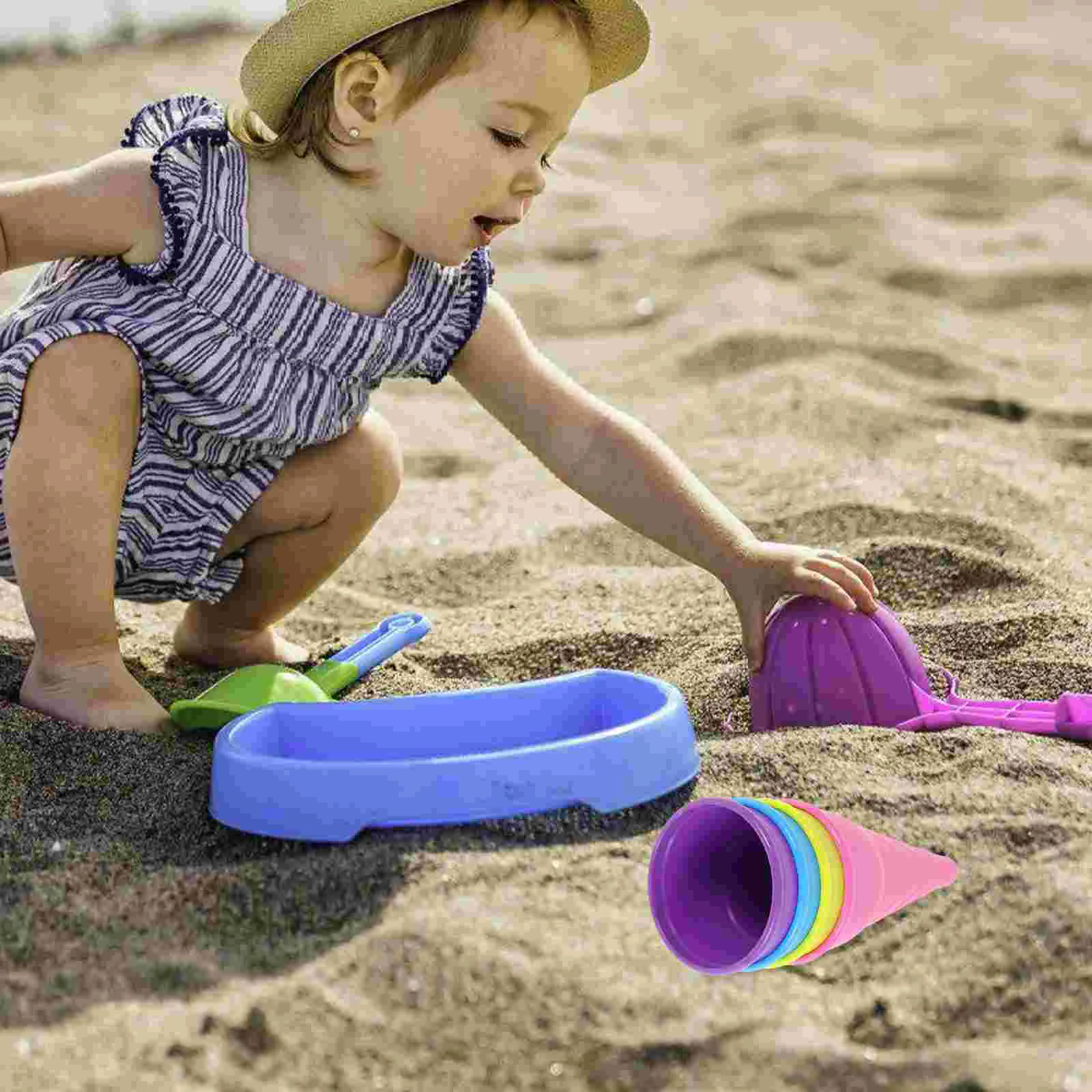 Пляжная игрушка приморские игрушки для песка уличные конусы мороженого совок