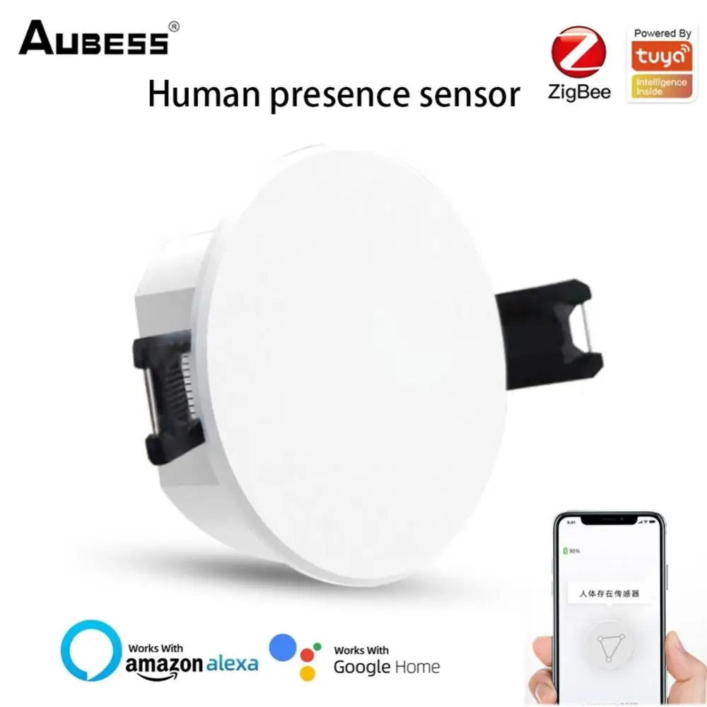 Умный потолочный датчик присутствия человека Tuya Smart ZigBee обнаружения движения
