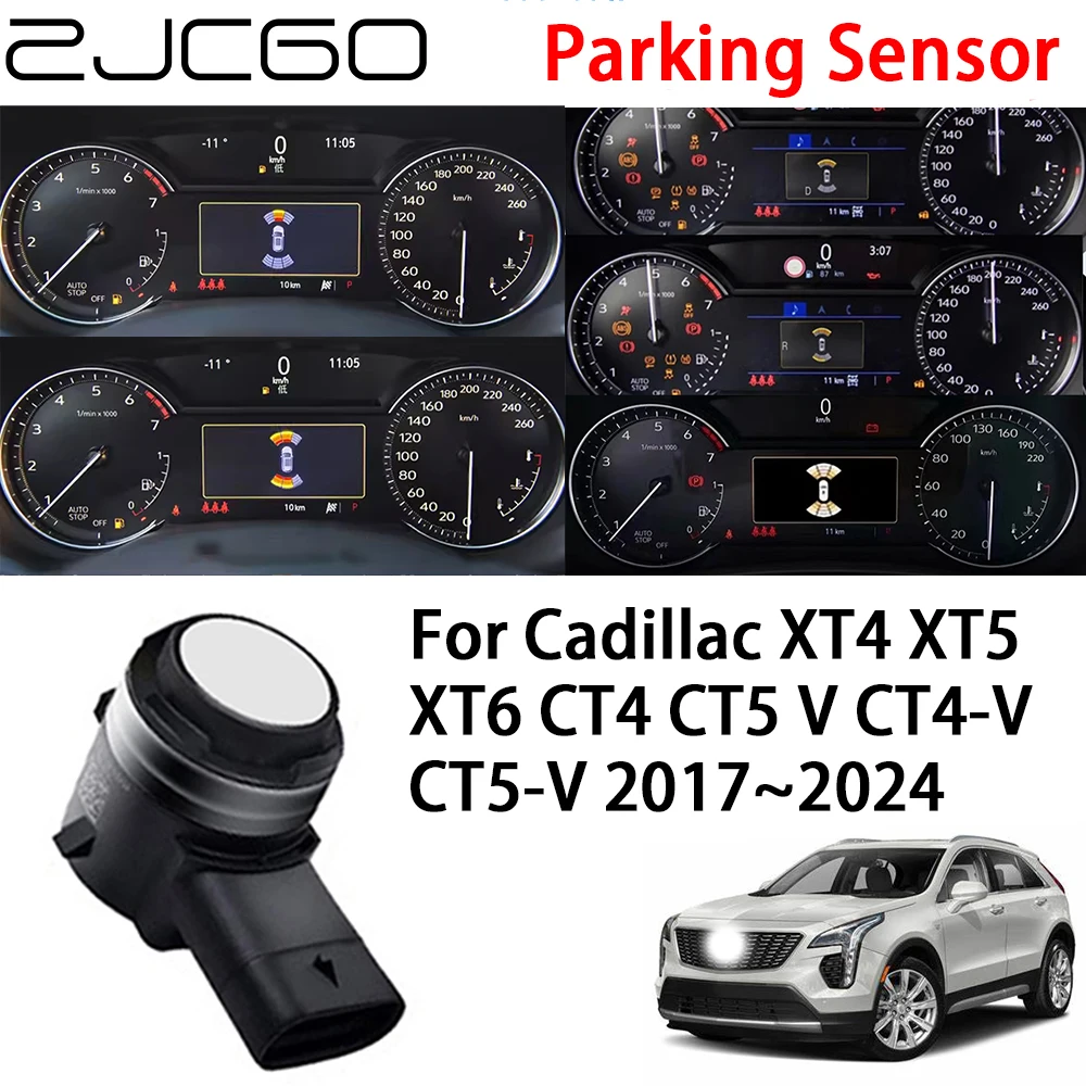 z przodu i tylnego czujnika parkowania ZJCGO do Cadillaca XT4 XT5 XT6 CT4 CT5 V CT4-V CT5-V 2017~2024