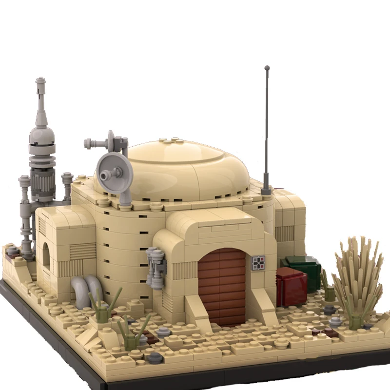 

Конструктор MOC SW Tatooine МОС-эйсли Cantaina Star, сборка фильмов, модель Street View, конструктор, кирпичи, дом Оуэна Ларса