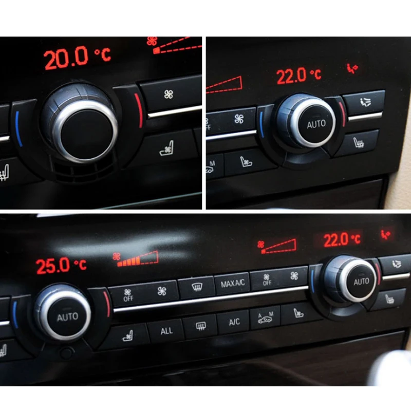 Крышки клавиш консоли кондиционера воздуха для BMW 5 6 7 серии X5 X6 F10 F18 F06 F12 F01 F02 F15 F16 520 523 on.