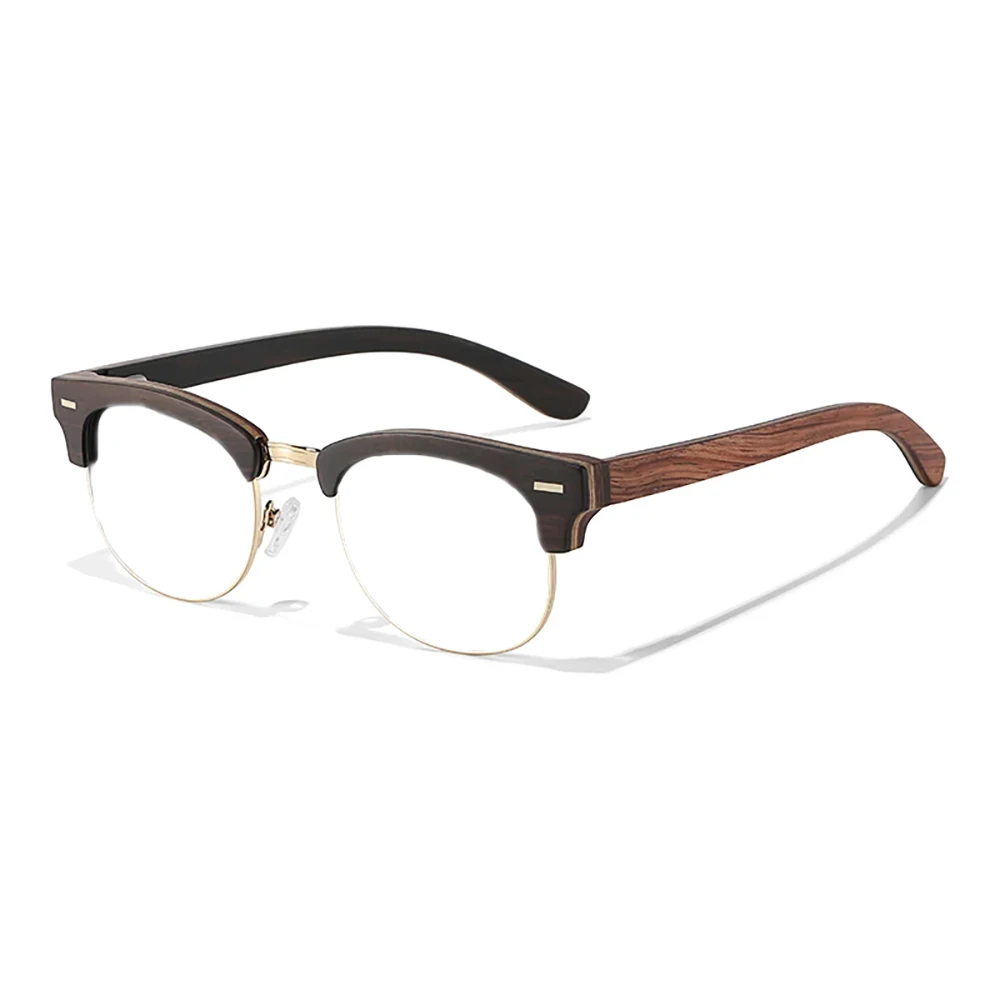 EagleBailin Деревянные солнцезащитные очки по рецепту меняющие цвет синего света —