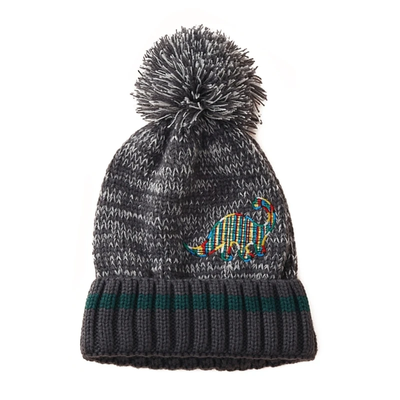 

Embroidered Dinosaur Hat Winter Hat for 2-5Years Baby Infant Toddler Boy Girl QX2D