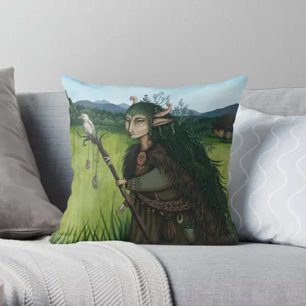 

Walking The Old Paths Printing Throw Pillow Cover Waist Bedroom Decor Home Decorative Hotel Case Cushion Pillows not include