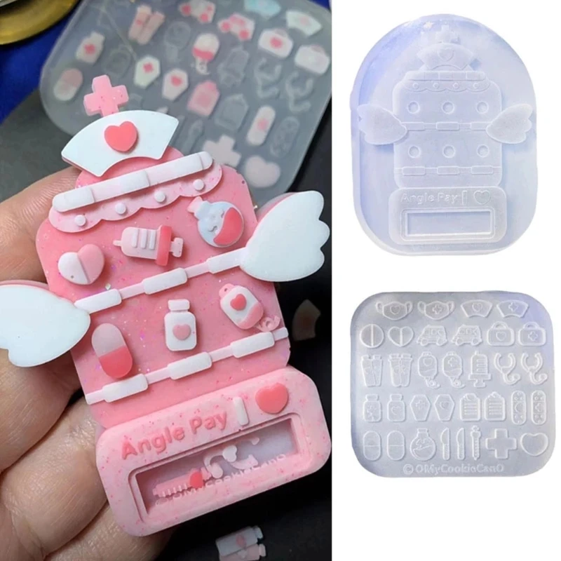 

Mask-Resin Mold Shaker Resin Mold Fillers Silicone Quicksand Shaker Filling Mold for DIY Jewelry Making,Pendant,Keychain