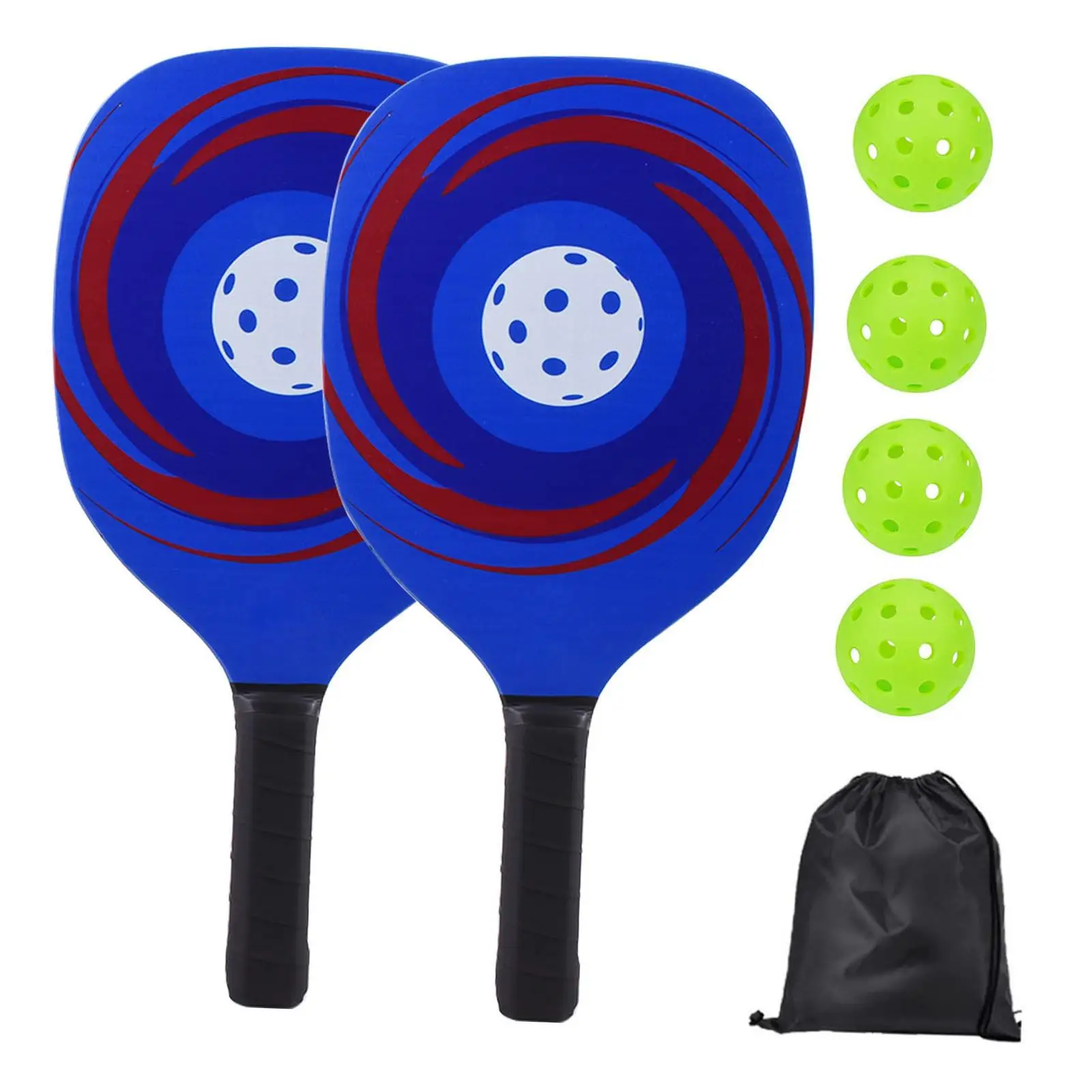 

Pickleball Paddles Set with 4 Balls Racquets for Tournament Indoor Outdoor Equipment
