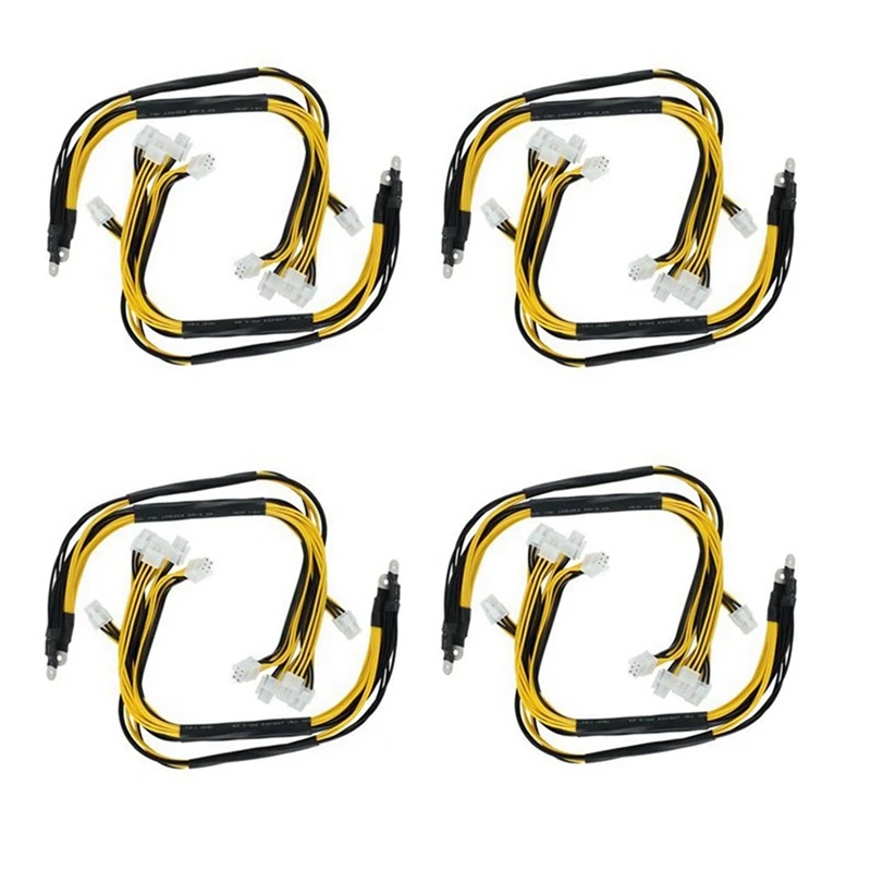 

16Pcs 5X PCI-E Pcie 6Pin GPU Graphics Card Splitter Power Cable For Bitmain Antminer APW3+/APW3++/APW7 PSU Power Supply