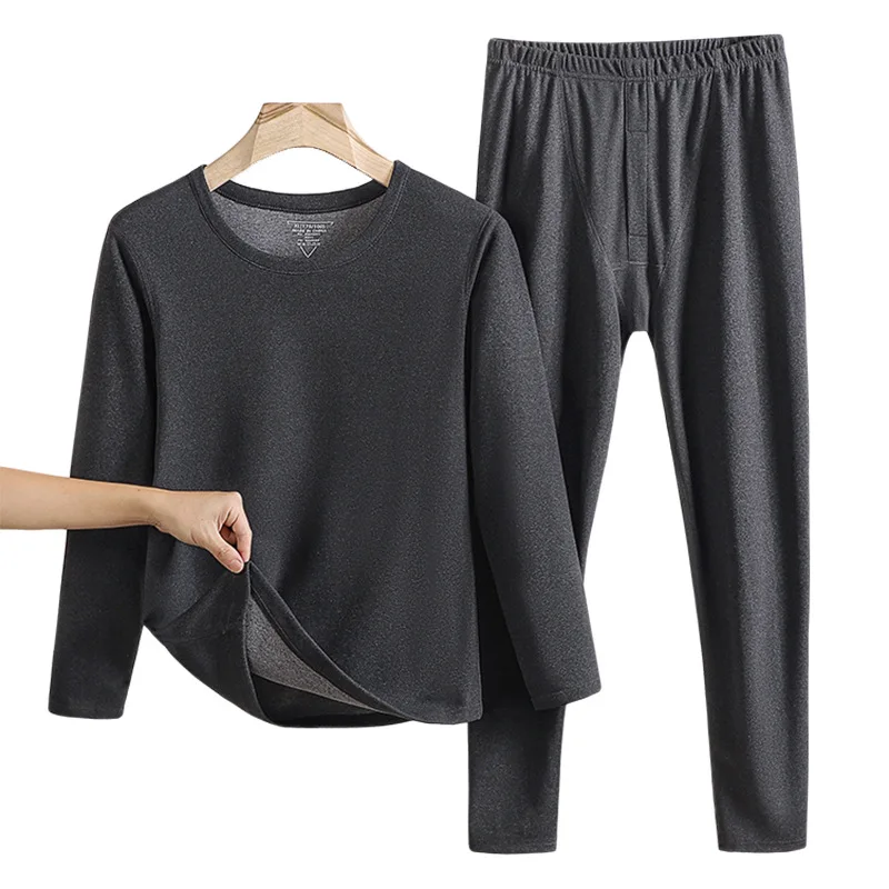 Winter MensThermal Underwear Fashion Slim Bodycare Design Fleece Men's Winter Clothing Warm Pullover