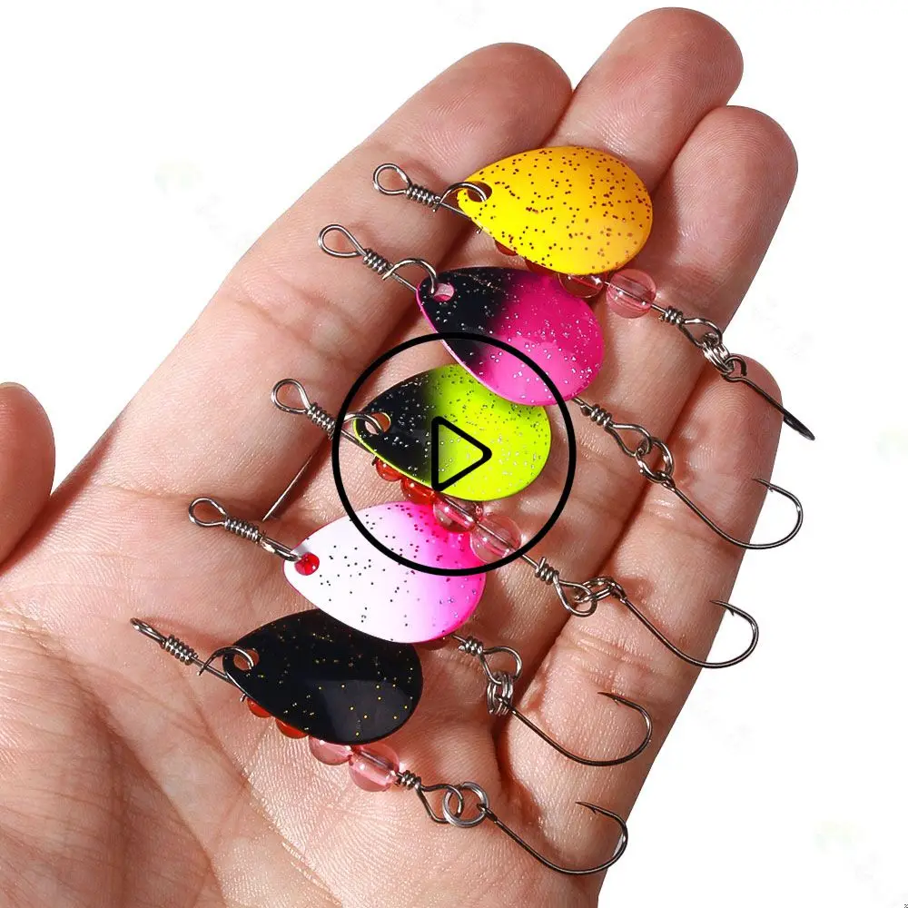 

2g Composite Rotating Fishing Lures Luya Bait Sequins Horse Mouth Bionic Bait Metal Sequins Fishing Gear Bait