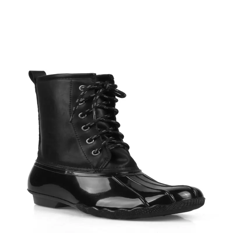 

Lace Up Women's Duck Boots in Black