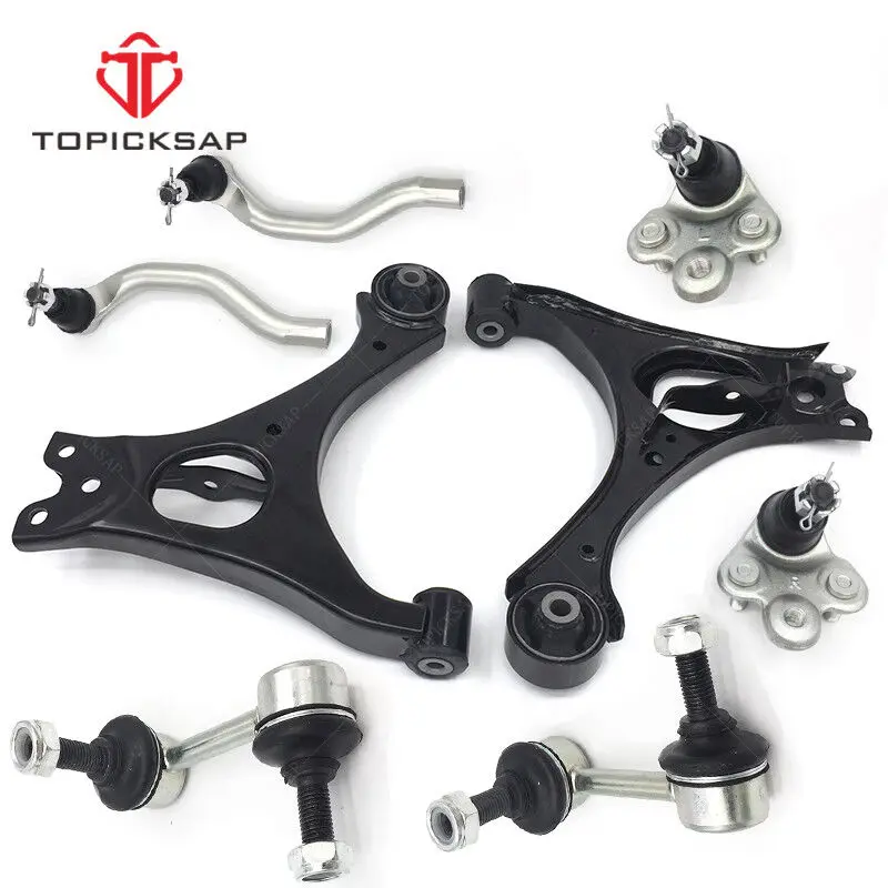 

TOPICKSAP New 8pcs Front Lower Control Arm Sway Bar End Link Tie Rod End Link Suspension Kit for Honda Civic 2006 - 2011