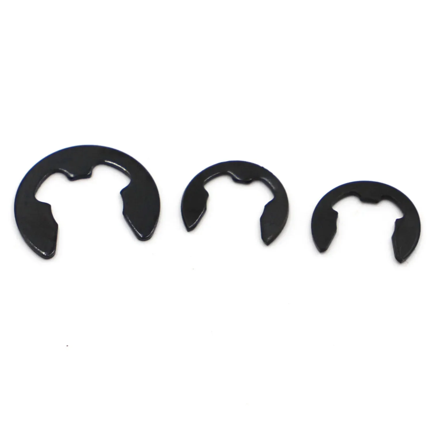 

M1.2-M24 Черная сталь E C Тип Внешнее стопорное кольцо Разъемная шайба Зажим для защелкивающегося воротника Стопорное кольцо GB896 DIN6799