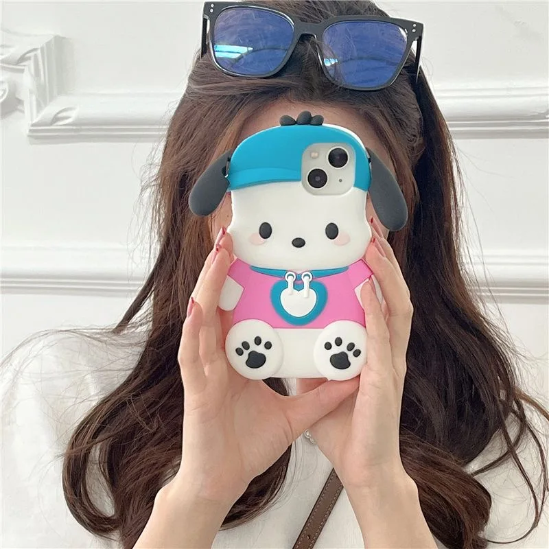 

Sanrio Pachacco 3D Kawaii cartoon Phone Cases For iPhone 14 13 12 11 Pro Max Back Cover
