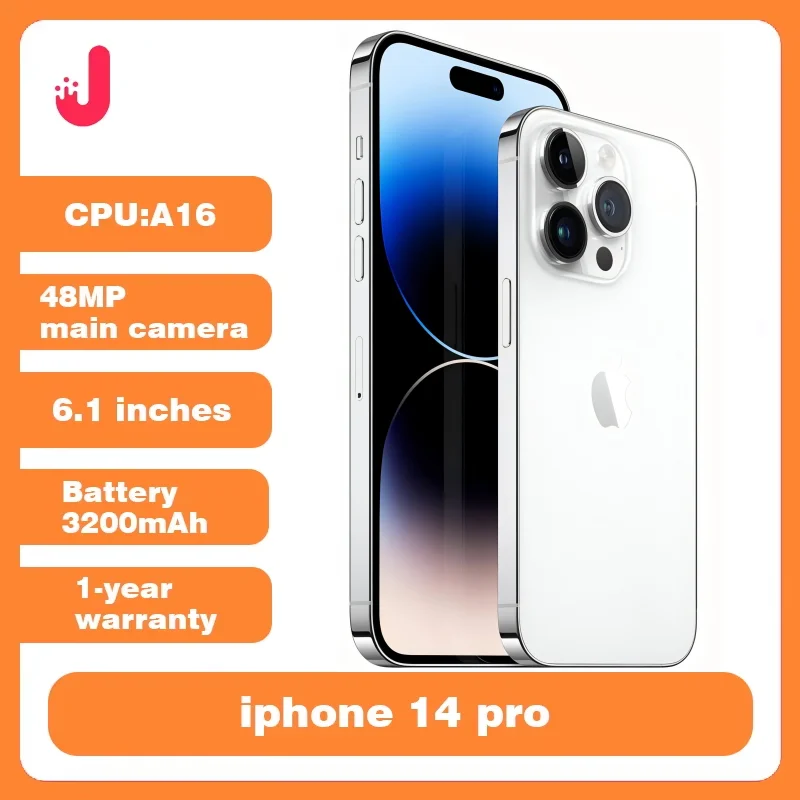 Фото Apple iPhone 14 Pro Physical SIM NFC 128 ГБ/256 ГБ Оригинальная разблокировка ПЗУ 6 ГБ ОЗУ 6,7 