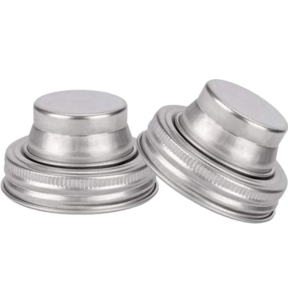 

Shaker Lids Lid Caps Canning Cocktail Steel Stainlessmouth Cover Bottle Sifter Spices Jars Salt Herb Can Covers Wide