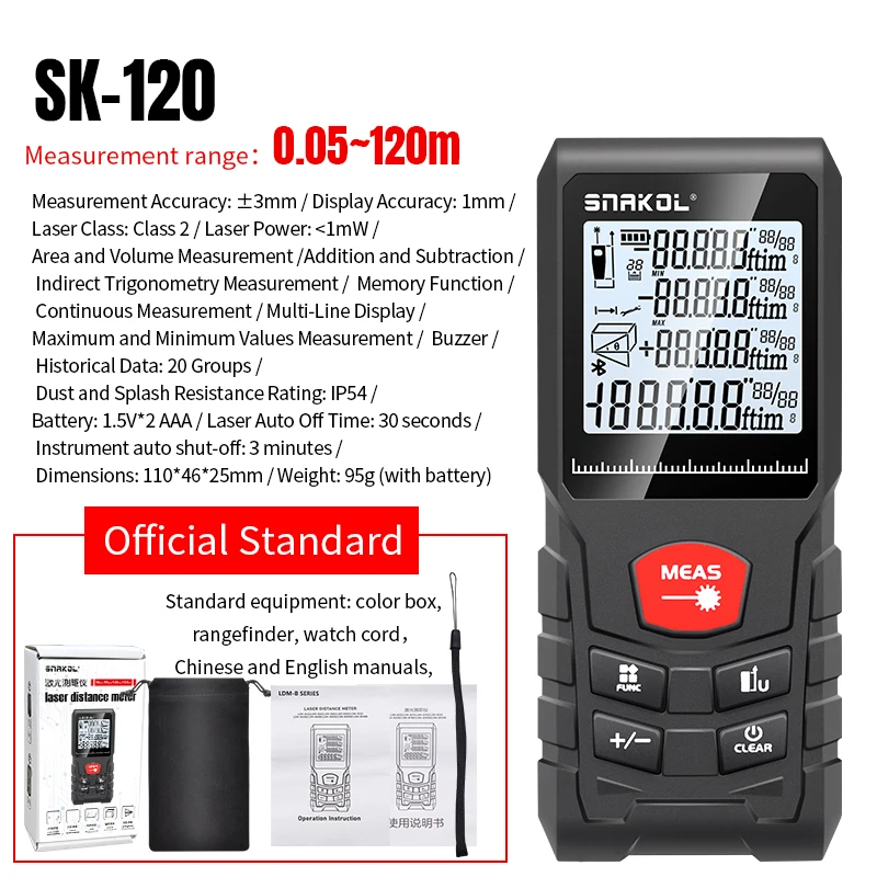 

Cretrust лазерный дальномер SK50/SK70/SK100/SK120