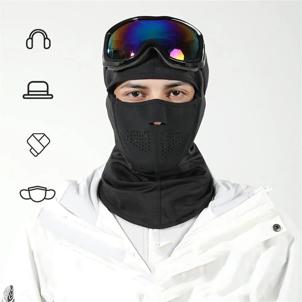 

Ветрозащитная Лыжная маска для лица, флисовая защита ушей, магнитный нагрудник, шляпа для активного отдыха