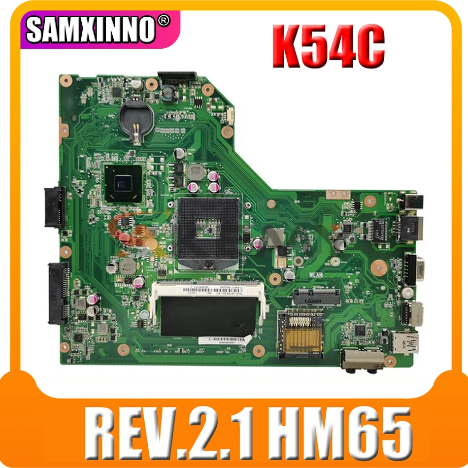100% working for asus X54C K54Ly K54hR K54C motherboard mainboard REV.2.1 HM65 rPGA989 DDR3 intel tested ok