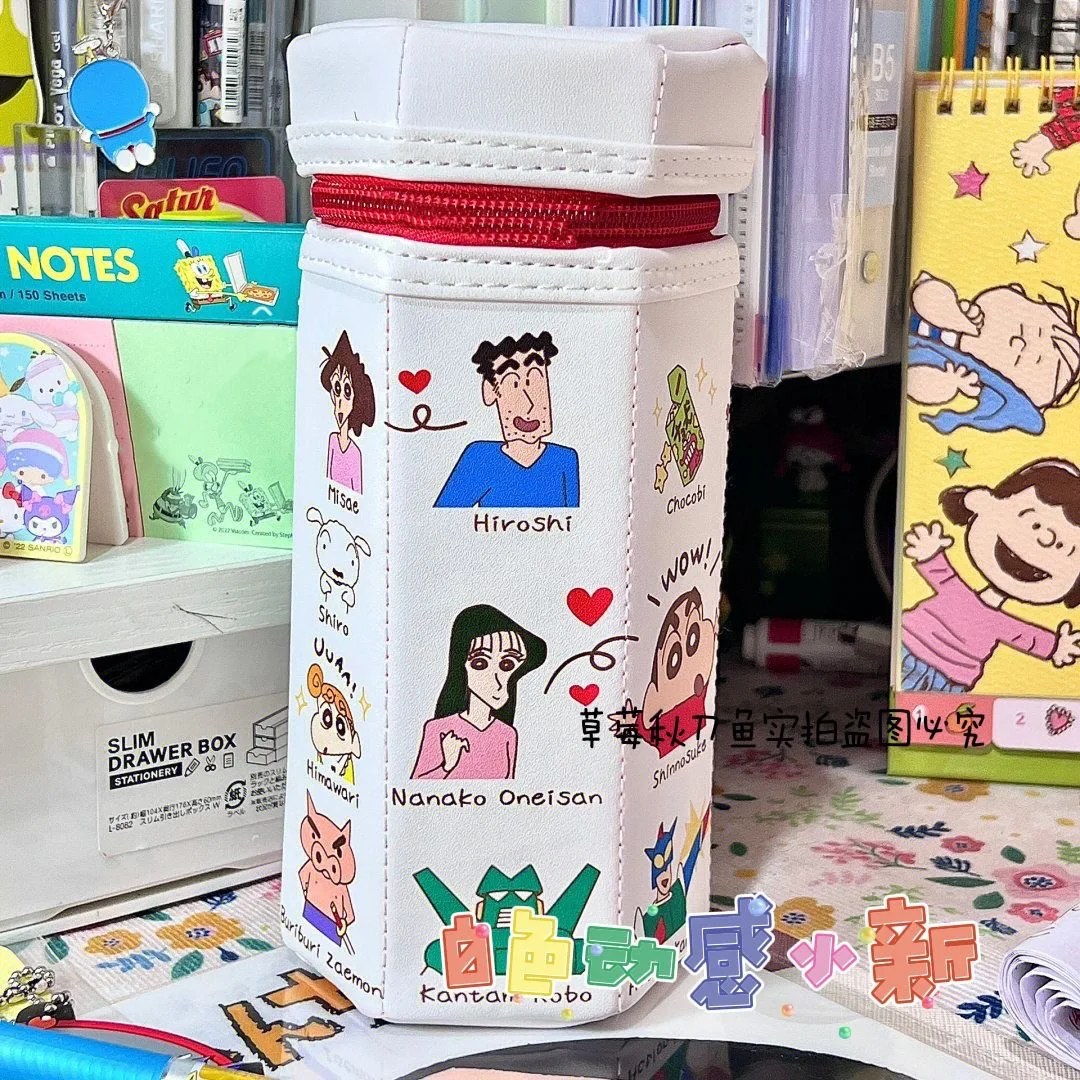 Pouch Cartoon Japanese Hexagonal Student Storage Bucket