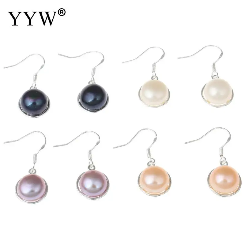 

Real Natural Freshwater Pearls Earrings 9-10mm Freshwater Cultured Pearl Drop Dangle Hook Earring Jewelry Gifts For Woman 2023