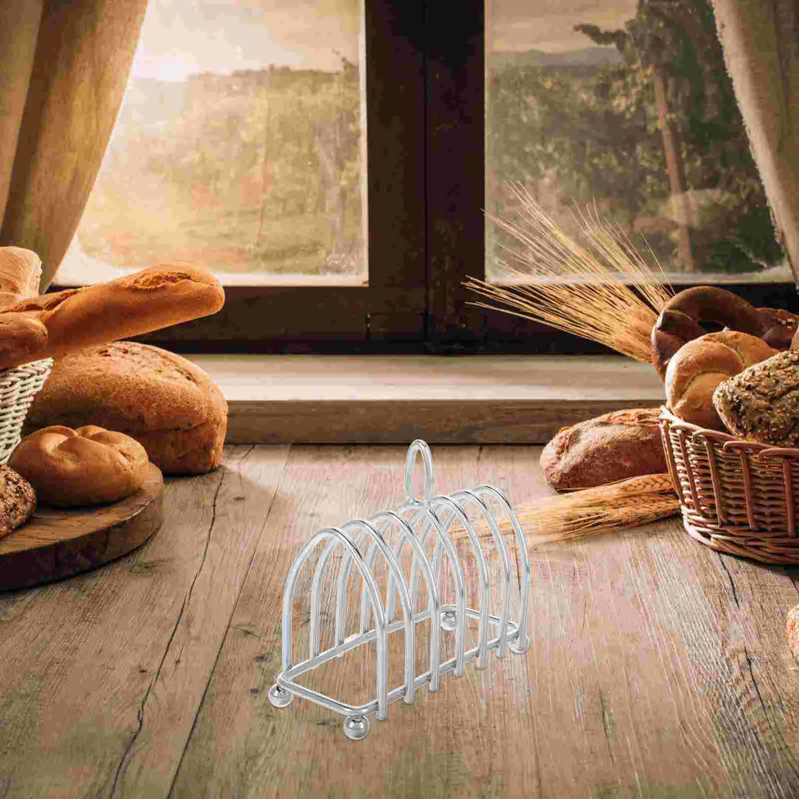 Подставка для хлеба Настольная раковина тостов Сушка нарезанная ​ Держатель