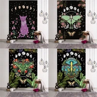 the new butterfly moon tarot cards tapestry psychedelic skull mandala hippie wall hanging carpets home decor bed mat polyester