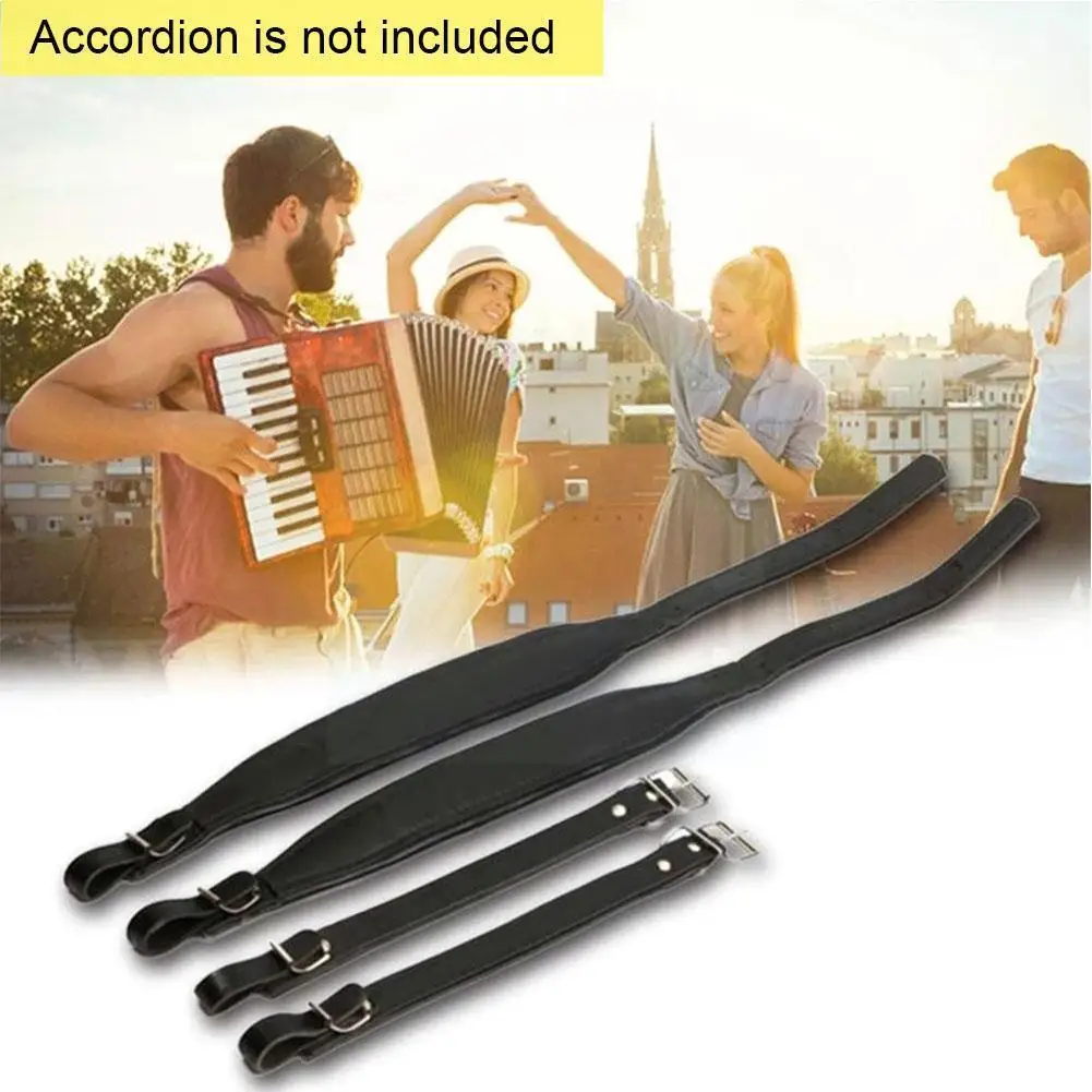 

1pc Accordion Strap Adjustable Leather 4 Colors Optional Strap Accessories Instrument Musical Bass Accordion N2x1