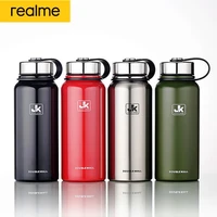 realme large capacity 800ml stainless steel space insulation sport water bottle vaccum flasks thermo travel water bottles