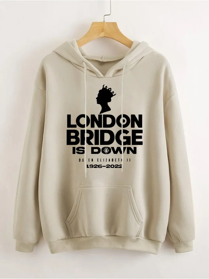 

London Bridge is Down 1926-2022 Printed Hoodie