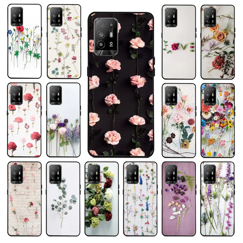 

Flower Peony Rose Phone Case for OPPO A54 A74 A94 A53 A53S A9 A5 A15 A91 A95 A73 A31 A52 A93 A92