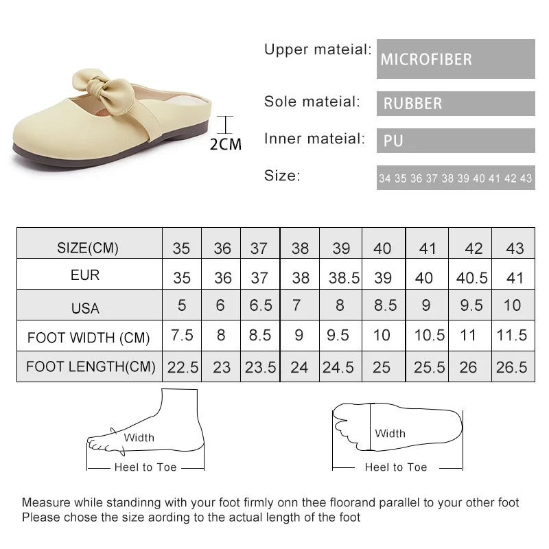 AIYUQI Half Slippers Women Summer 2023 New Fairy Mules Women Outering Fashion Bow Non-slip Loafers Girls