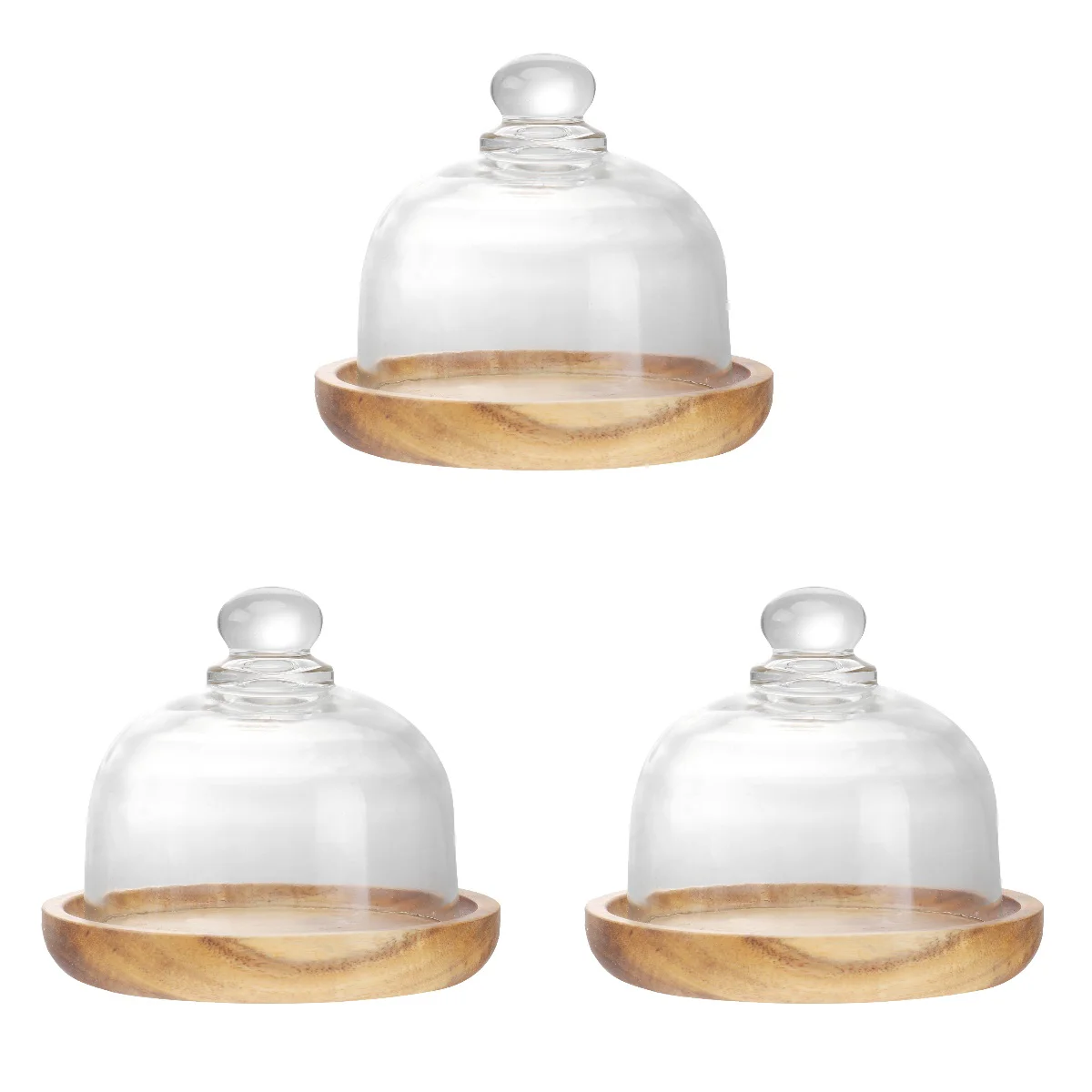 

Cake Domestand Covermini Dessert Lid Plate Display Wood Base Round Server Trayholder Flat Cheese Platter Cupcake Clocheair