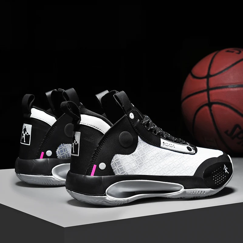 2022 Men's Thick-soled Basketball Shoes New Seasons Wear-resistant Breathable Non-slip Sole High-quality Basketball Sneakers Men