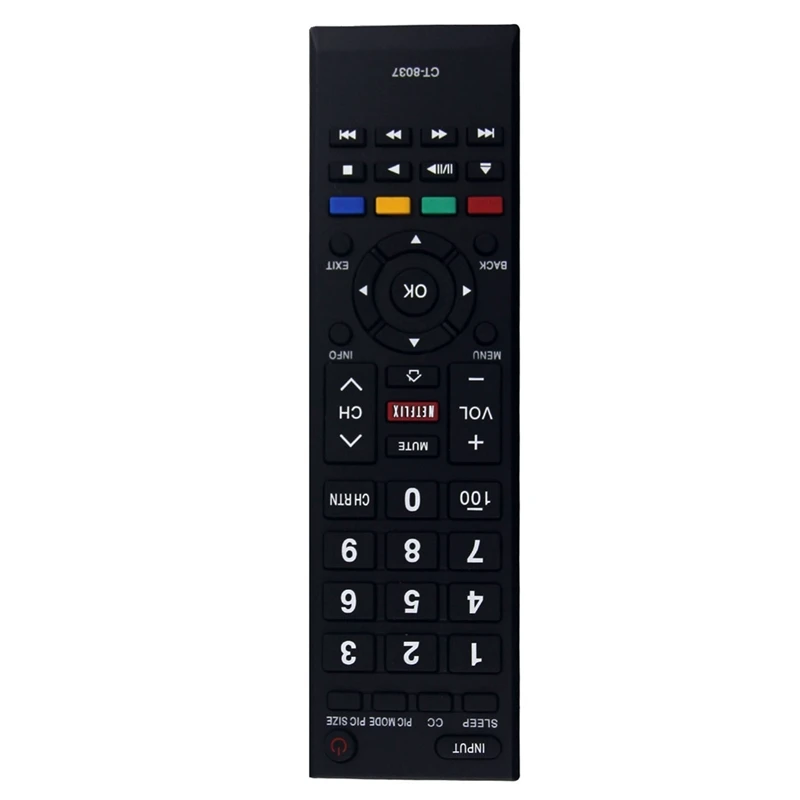 CT-8037 Замена пульта дистанционного управления для Toshiba Smart HDTV TV 40L3400 40L3400U 50L3400 50L3400U