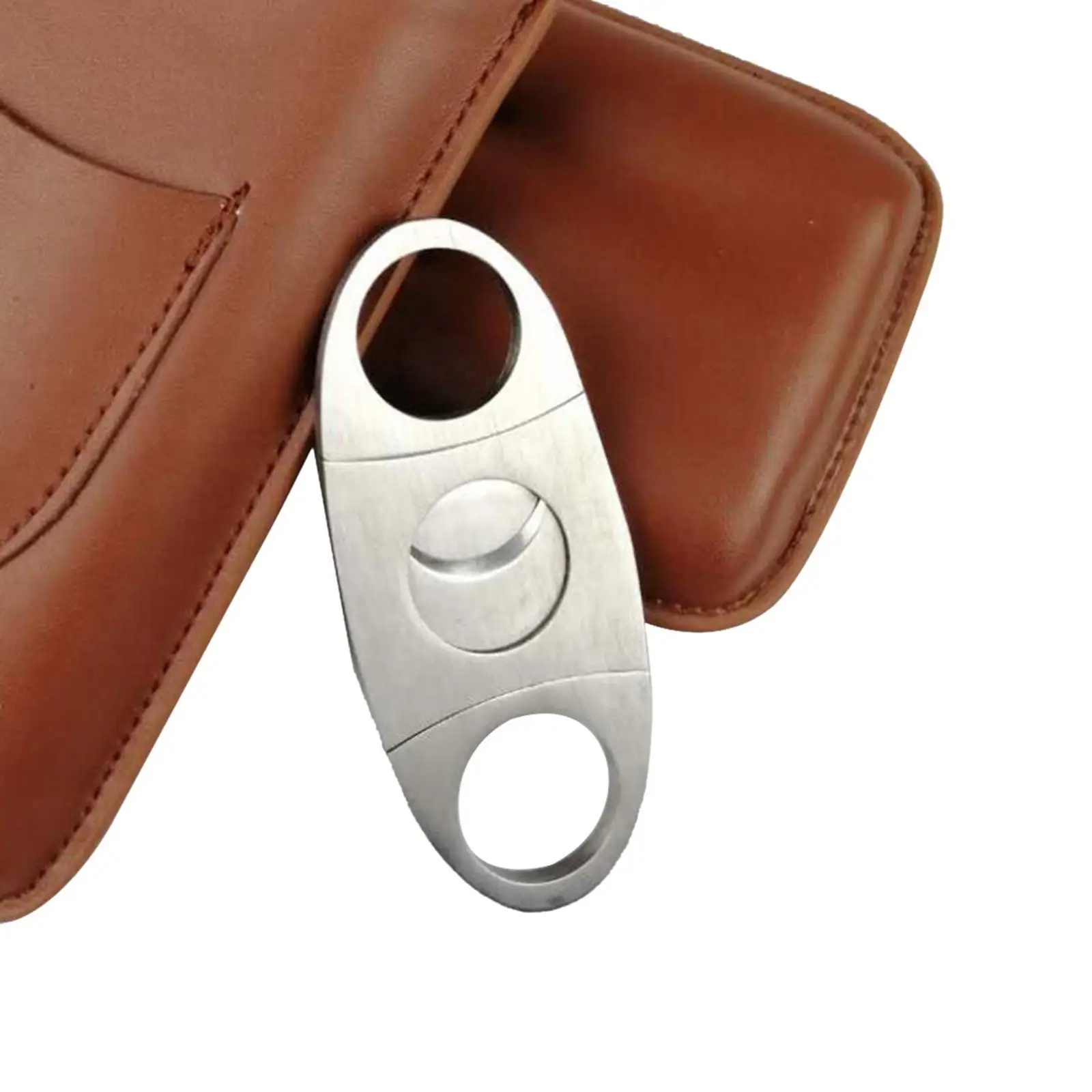 

Карманный держатель для сигар Cattlehide, держатель для хранения электронных сигарет с резаком для сигар