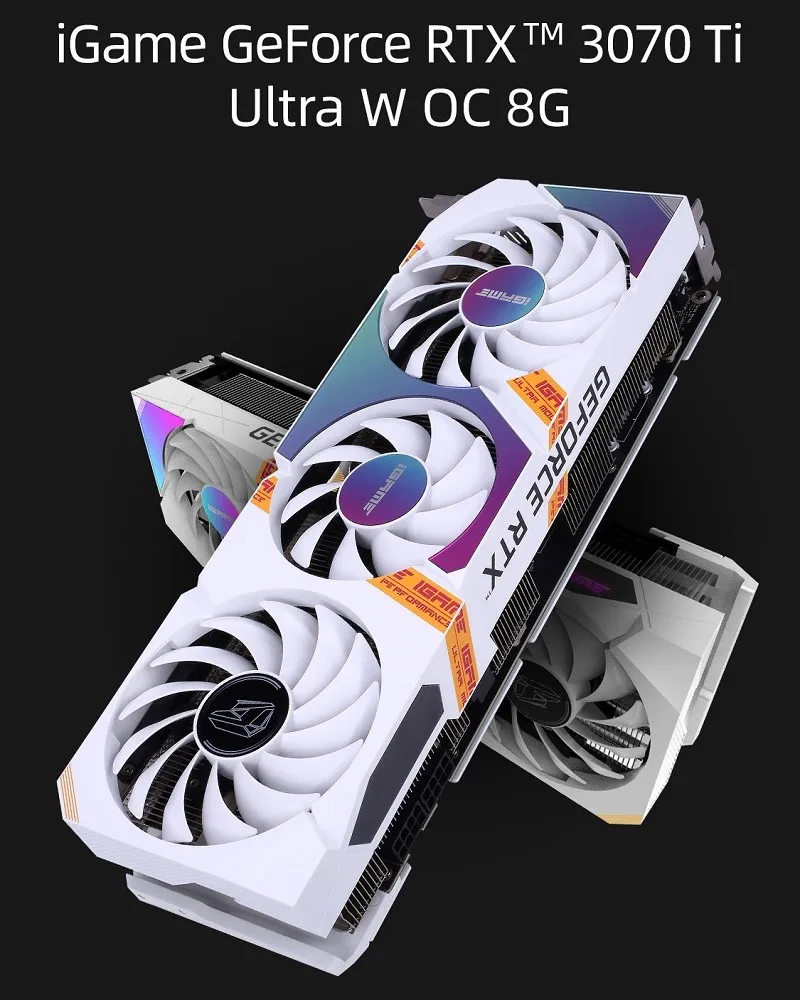 Игровая видеокарта Colorful iGame GeForce RTX 3070 Ti Ultra W OC 8GB GDDR6X 256Bit-LHR | Компьютеры и офис