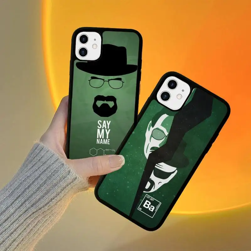 

FHNBLJ Breaking Bad Phone Case Silicone PC+TPU Case for iPhone 11 12 13 Pro Max 8 7 6 Plus X SE XR Hard Fundas