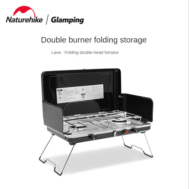 

Складная газовая печь Naturehike для кемпинга на открытом воздухе, газовая плита с двойной головкой, портативная газовая плита, плита для пикника, Лава