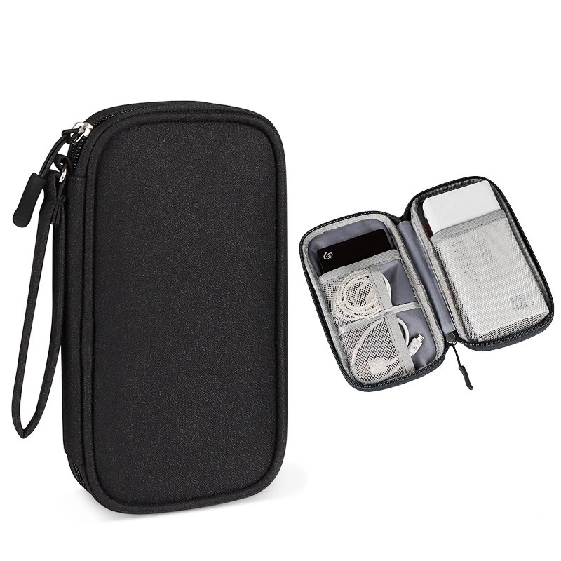 

Portable Storage Bag for Power Bank Digital Cable Case Oxford Cloth Earphone Phone Holder Case for Travel Bag Duffle Bag
