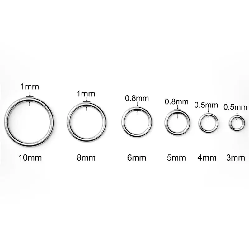 Открытые соединительные кольца из нержавеющей стали для изготовления ювелирных