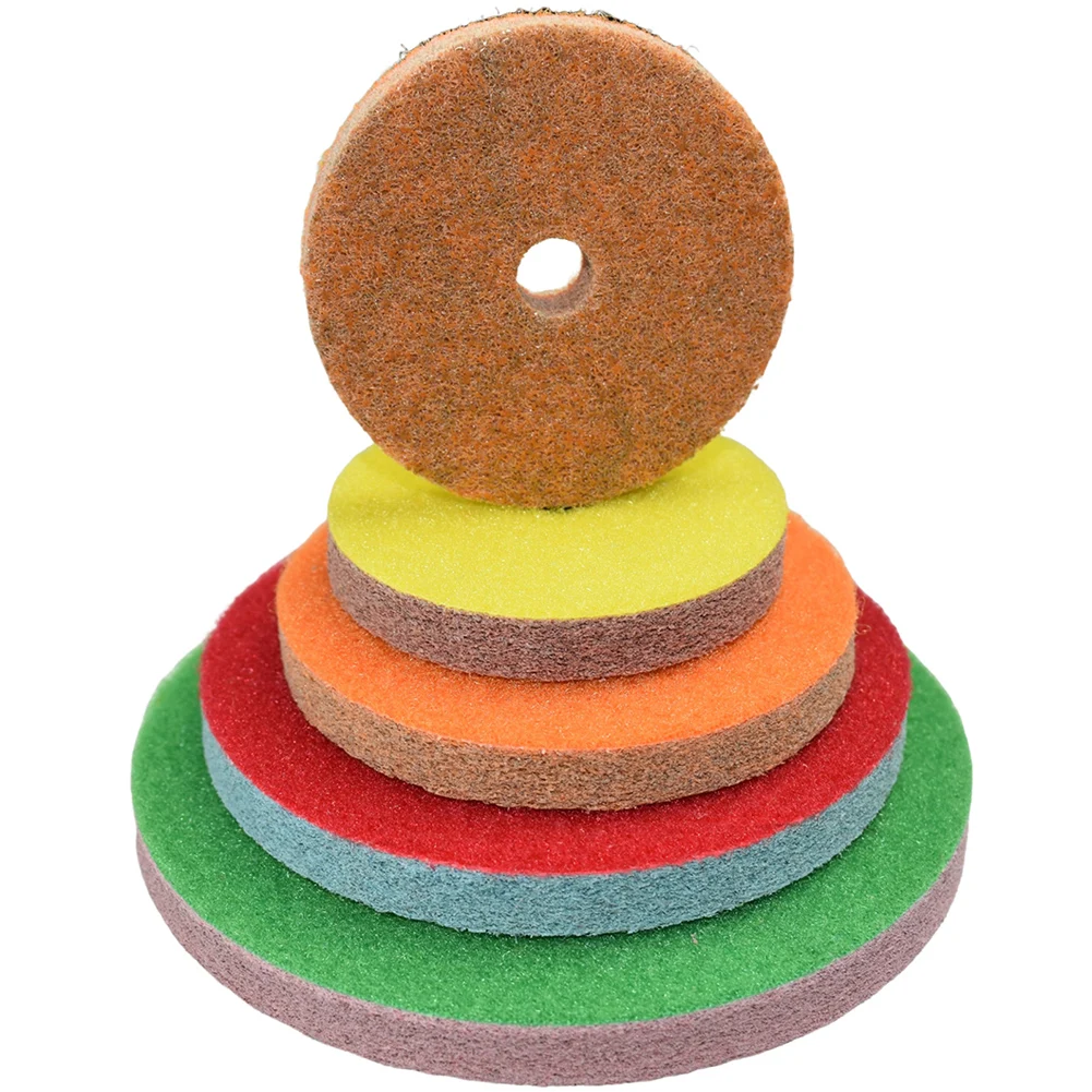 

3 "4" 5 "6" Алмазная губка Полировальные подушечки Нейлоновое волокно Колесо для влажной полировки для шлифования мрамора, камня, металла, полировальный инструмент, диск 80 мм-150 мм