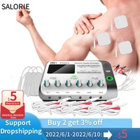 tens therapeutic massager ems neuromuscular stimulator digital pulse electronic low frequency physiotherapy instrument massage